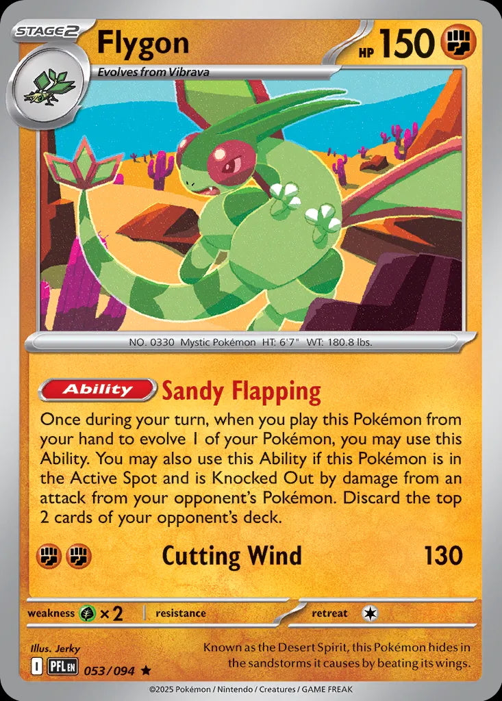 Phantasmal Flames Holo Flygon #053/94